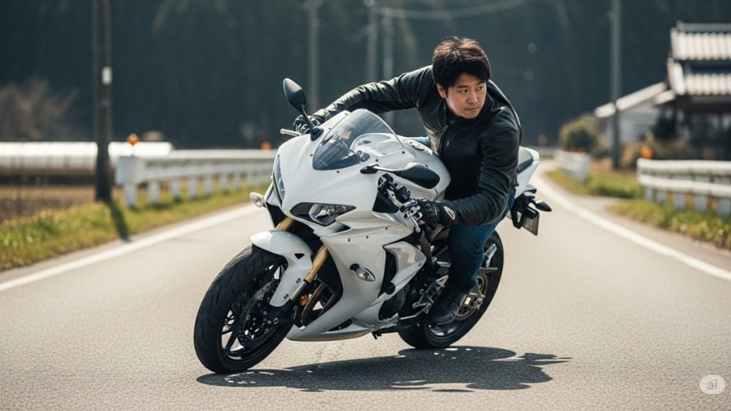 GSX-R125の前傾姿勢について