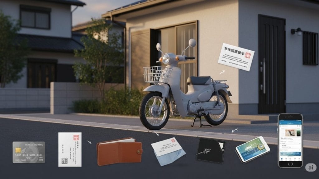 原付の年間の税金と支払い方法