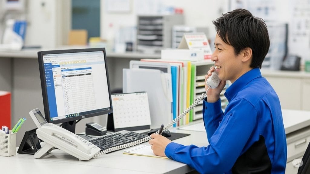 事前の電話予約で円滑な作業を