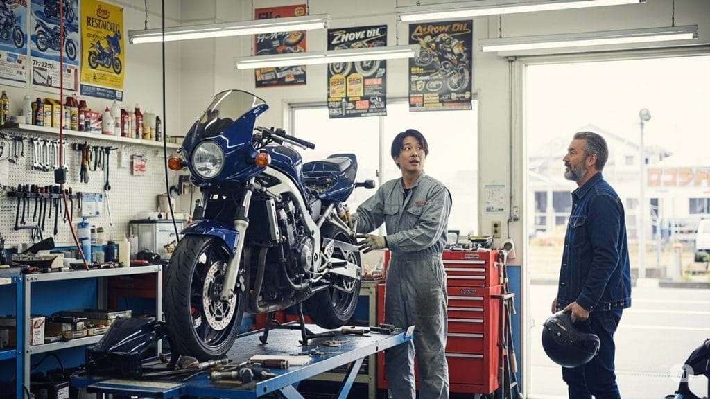 予約なしの飛び込みは作業を中断