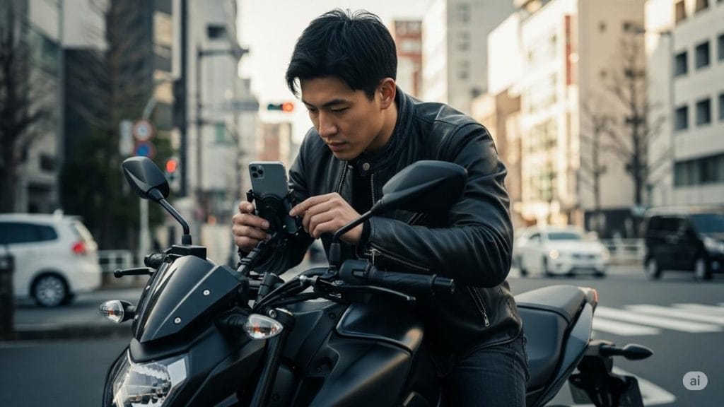 バイクへのスマホ取り付け方法ガイド