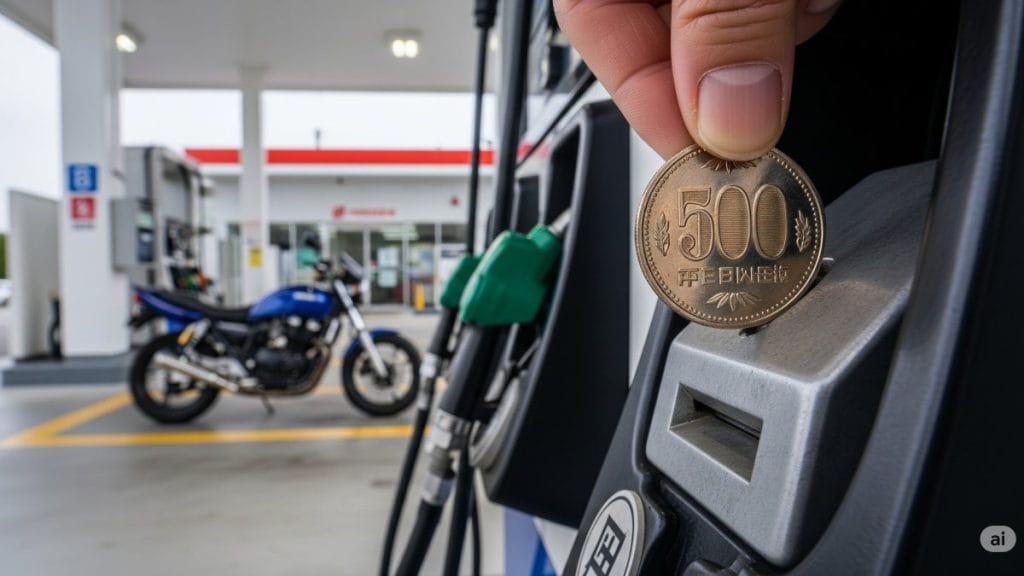 ガソスタで500円玉硬貨は使える？