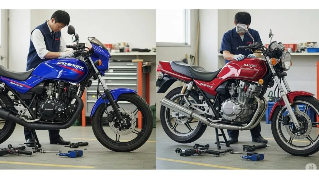 GSX250FXとバリオスの違いは？スペック差や維持の注意点