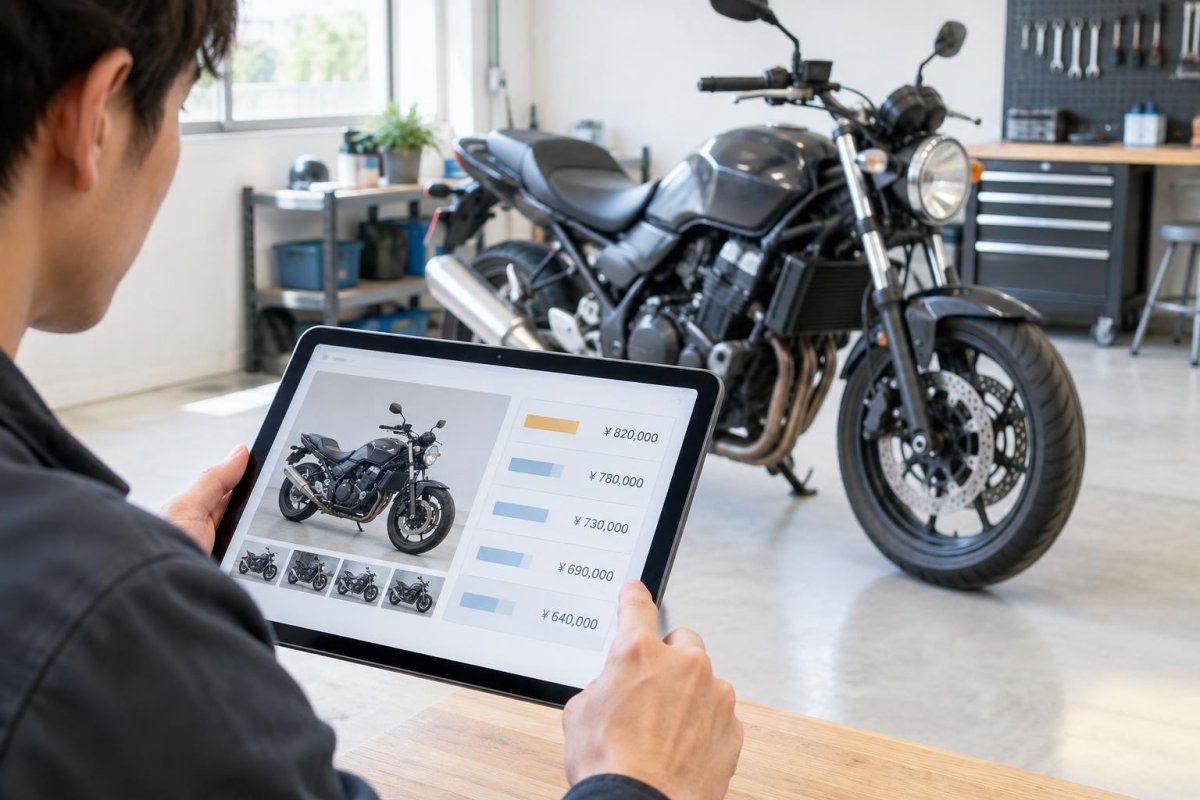バイク買取オークションとは?入札で売る仕組みとメリット・注意点