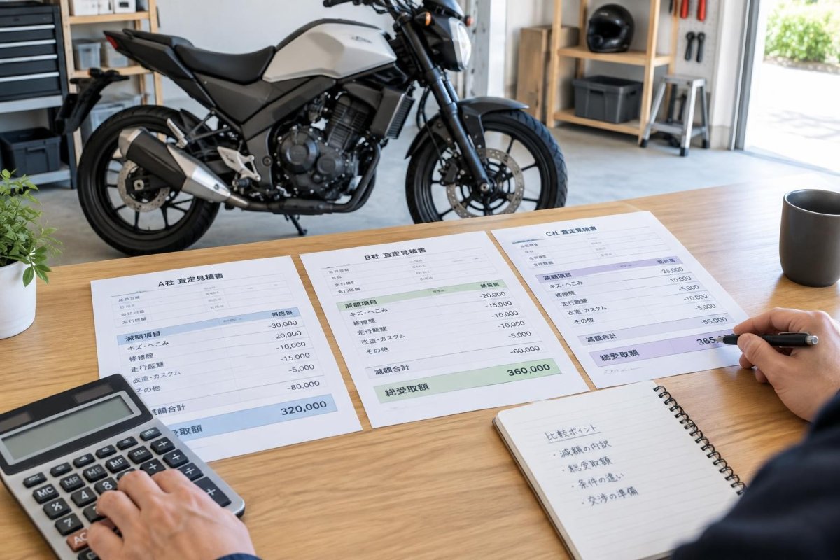 バイク買取の見積もり完全ガイド｜無料査定・交渉・安い査定への対応方法