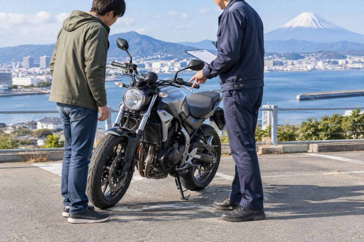 沼津のバイク買取ガイド|持ち込み・出張査定で比較したいポイント